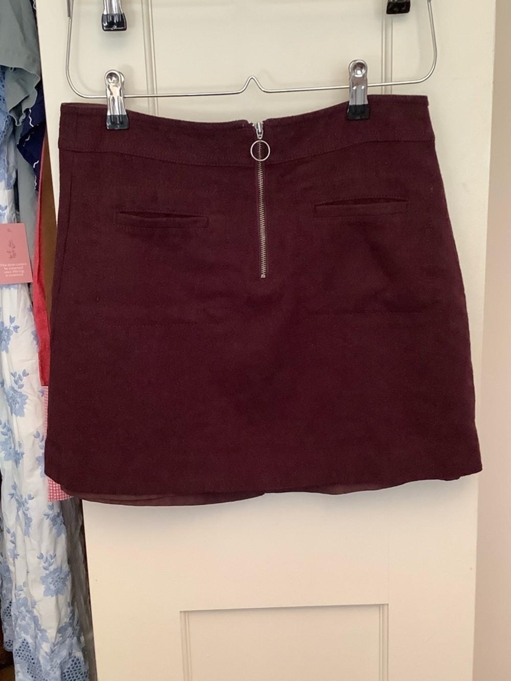 Madewell Zip-Front Mini Skirt